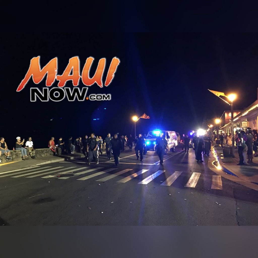 Halloween in Lahaina 2015. Photo credit: Maui Police Department.