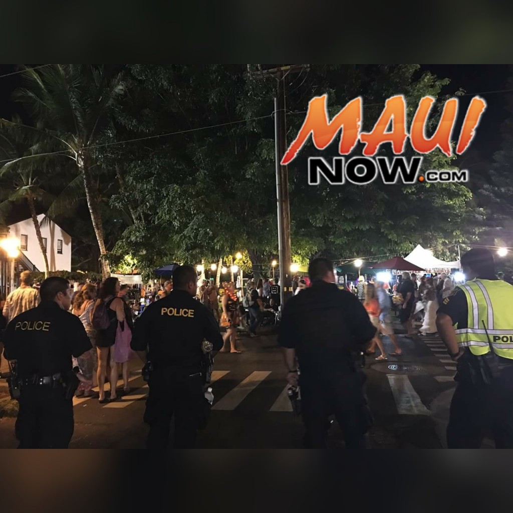 Halloween in Lahaina 2015. Photo credit: Maui Police Department.