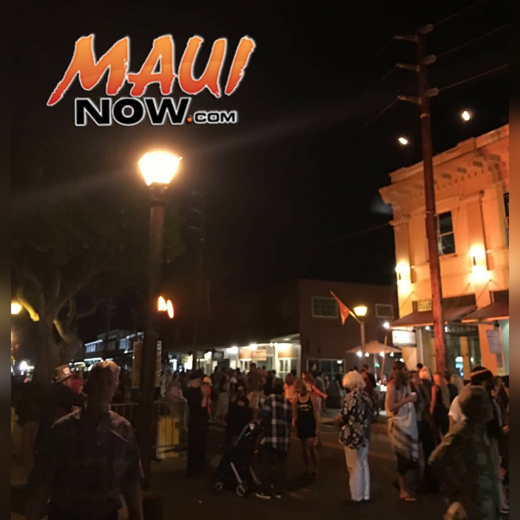 Halloween in Lahaina 2015. Photo credit: Maui Police Department.