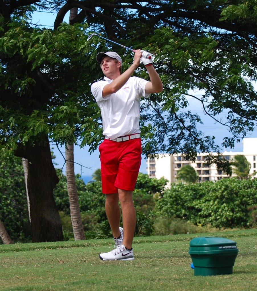 Rylee Reinertson Oklahoma T1 on tee 15. Photo credit: Melissa Dupuis.