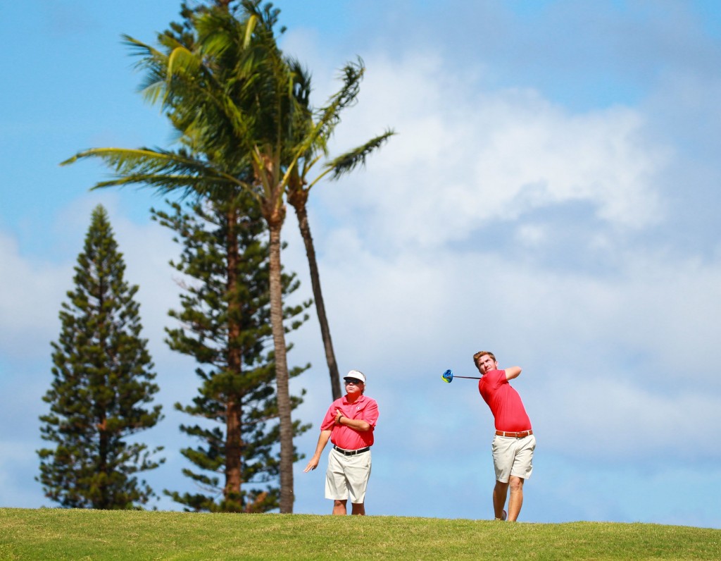 Georgia, Zack Healy. 2015 Kāʻanapali Classic Collegiate Invitational. Photo credit: Aric Becker.