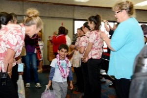 Virgin America commenced service from San Francisco to Kahului, Maui. The inaugural flight included a "Spray of Aloha" and water blessing as the aircraft landed on Maui; a fresh flower lei greeting; and Made in Maui amenity bag; hula dancing and Hawaiian music. Photo credit: Maui Visitors and Convention Bureau Virgin America.