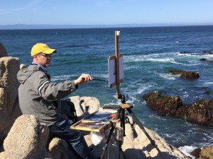 John Lasater painting en plein air. Courtesy photo.