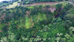The white van can be seen at the center of the photo. Click image to view in greater detail. Photo credit: Eric Newman.