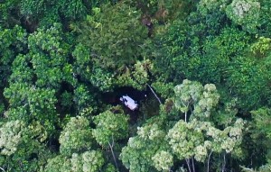 The white van can be seen at the center of the photo. Click image to view in greater detail. Photo credit: Eric Newman.