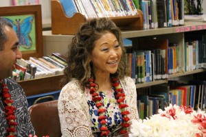 Joyce Masamitsu, Verizon Foundation. Pukalani Elementary School today received a $20,000 Verizon Innovative Learning grant. Photo, Jan. 21, 2016 by Wendy Osher.