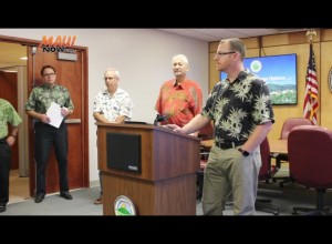 Guernsey representatives at the Jan. 15 energy press conference. Photo credit Wendy Osher.