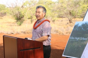 gov ige at kihei high school groundbreaking