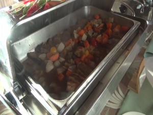 Traditional black peppercorn beef brisket at Chinese New Year buffet, Mākena Beach & Golf Resort. Photo by Kiaora Bohlool.