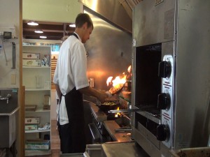 Chef at work at Maui Pasta Company. Photo by Kiaora Bohlool.