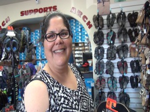 Jamie Dicenzo, first-time customer at Island Feet. Photo by Kiaora Bohlool.
