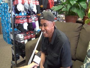 Ed Kanoi, morning radio personality at 99.9 KISS-FM. Photo by Kiaora Bohlool.