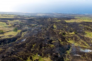 Kahikinui Brush Fire as of 2.18.2016 (Photo: Ryan Piros)