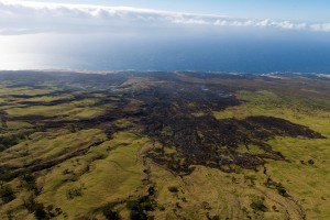 Kahikinui Brush Fire as of 2.18.2016 (Photo: Ryan Piros)