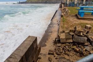 Hoʻokipa Beach Park closed due to hazardous surf of 20 to 30 feet. Monday, Feb. 22, 2016. Photos credit: Ryan Piros / Maui county.