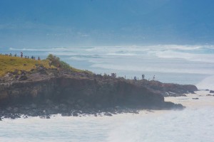 Hoʻokipa Beach Park closed due to hazardous surf of 20 to 30 feet. Monday, Feb. 22, 2016. Photos credit: Ryan Piros / Maui county.