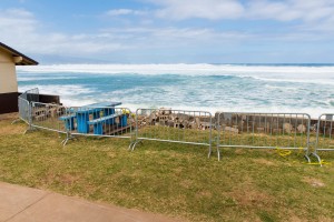 Hoʻokipa Beach Park closed due to hazardous surf of 20 to 30 feet. Monday, Feb. 22, 2016. Photos credit: Ryan Piros / Maui county.
