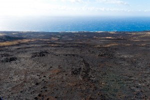 Kahikinui Brush Fire as of 2.18.2016 (Photo: Ryan Piros)