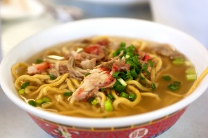 Soup at Sam Sato's in Wailuku. Photo courtesy of Photo courtesy of Flickr/Bionicgrrrl.
