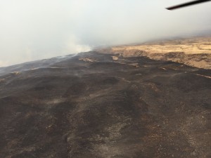 Kahikinui fire, Feb. 16, 2016. Photo credit: Maui Fire Department.