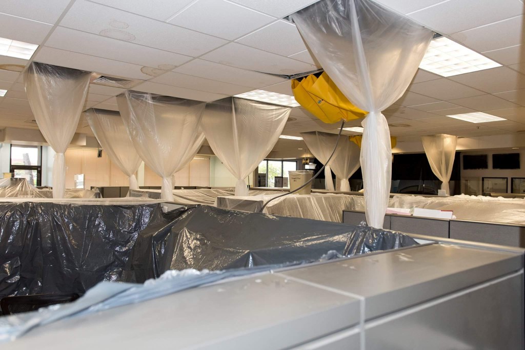 Storm-damaged offices at the Maui County Division of Motor Vehicles and Licensing. Photo credit: County of Maui / Ryan Piros
