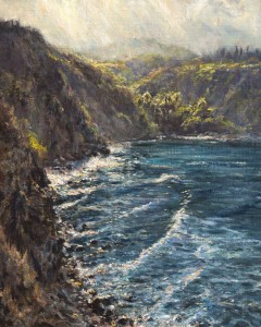 4 - 2016 MPAPI Honor Hawaii Honor Maui Award Montage Kapalua Bay awards 'Honolua Bay Shimmer' Oil on linen on board 20x16 James McGrew