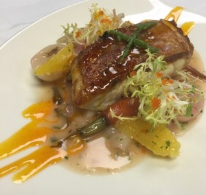 Local snapper dish from Gannon's Wailea. Photo courtesy of Hawai‘i Agricultural Foundation.