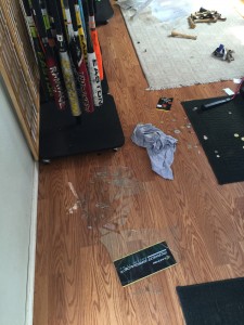 Forced entry at Hitter's Paradise. Owners are seeking information leading to the arrest of suspects involved.