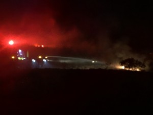 Pu'unoa brush fire, 3/9/16. Photo credit: Chuck Bergson.