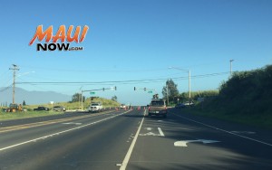 Haleakalā Highway. Traffic accident/Road closure, 3.30.16. Photo by Tara Dugan.