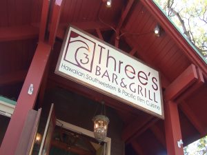 Three's sign welcomes you in Kihei. Photo by Kiaora Bohlool.
