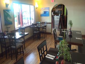Middle dining area at Three's. Photo by Kiaora Bohlool.