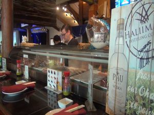 Sushi bar at Three's, open from 11 a.m. to 10 p.m. daily. Photo by Kiaora Bohlool.