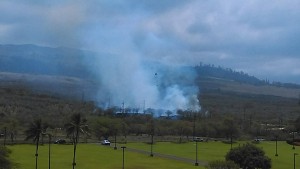 Wailea fire near Maui Electric substation. 4.5.16. Photo credit: Guelz Beezy.