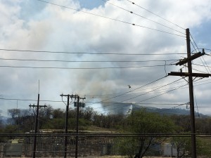 Wailea fire near Maui Electric substation. 4.5.16. Photo credit: Paul Hiranaga