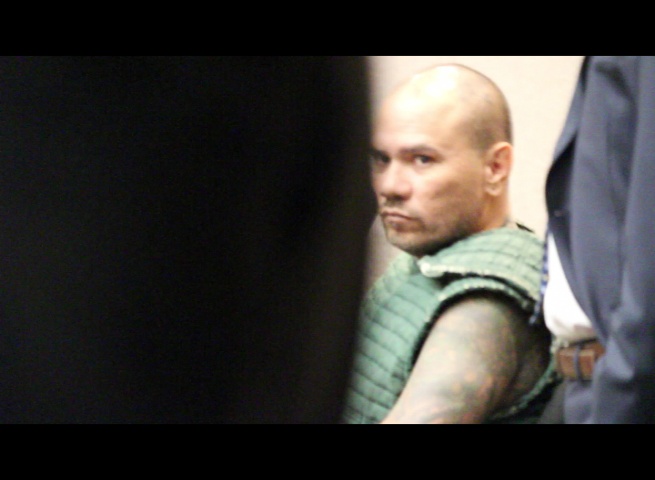 Stephen Schmidt is accused of stabbing his estranged wife in a confrontation at the Kehalani Foodland on April 19, 2016. Photo (4.25.16) in Wailuku District Court.