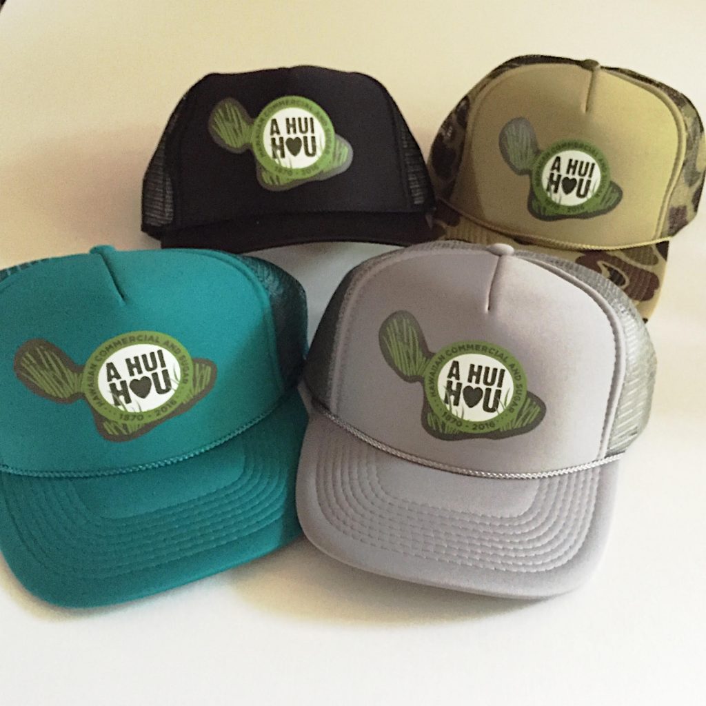 In addition to Maui United Way’s fundraising effort, the A Hui Hou Steering Committee will be selling commemorative t-shirt, hats, magnets and stickers. These items are currently available at Maui Thing, Maui County Federal Credit Union, and will be sold at Wailuku First Friday.