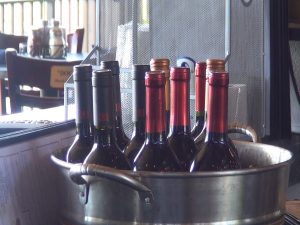 Wine at Manoli's bar in Wailea. Photo by Kiaora Bohlool.