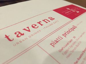 Menu at Taverna in Kapalua Resort, among the restaurants that will offer the RSVP discount. Courtesy photo.