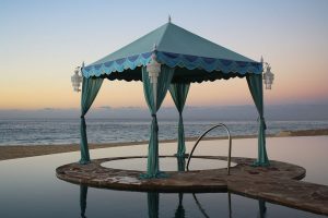 Raj Beach Chic tent. EventAccent photo.