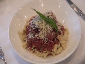 Meatballs and pasta at Lāhainā Grill. Photo by Kiaora Bohlool.
