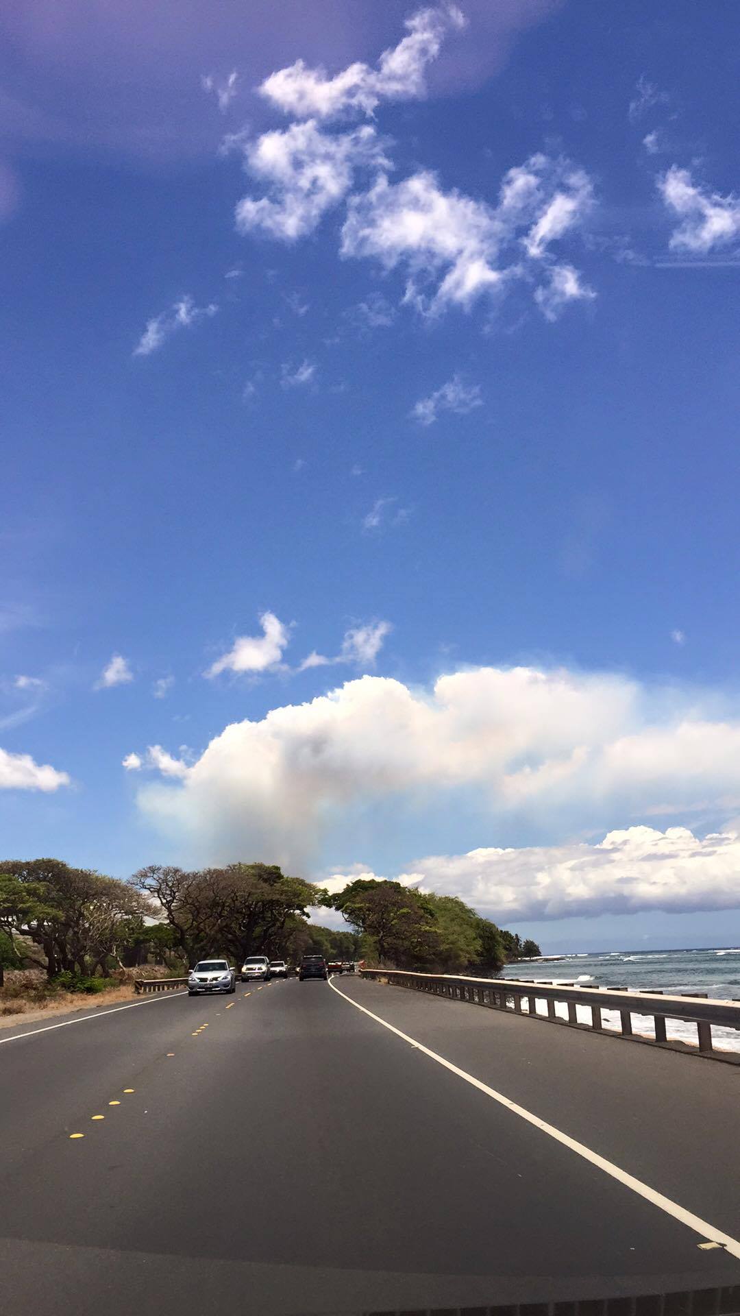 Ukumehame brush fire (6.22.16). Photo credit: Timothy Lara.
