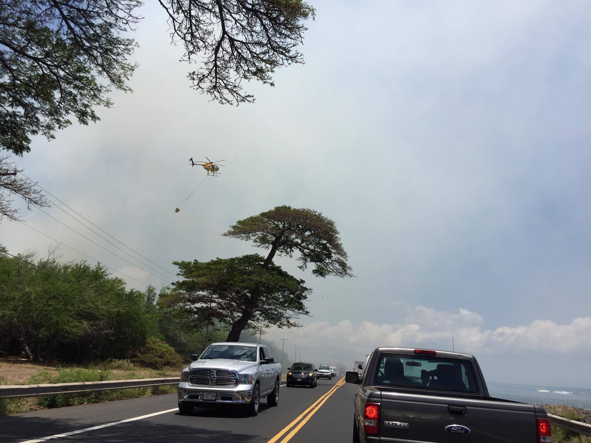 Ukumehame brush fire (6.22.16). Photo credit: Timothy Lara.