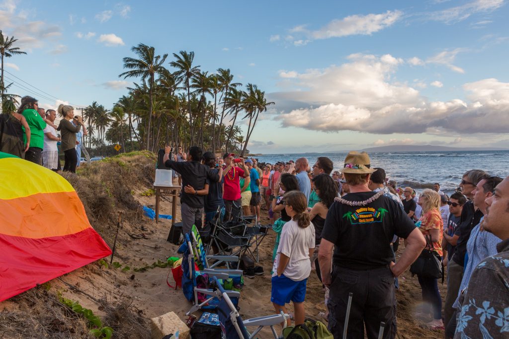 Orlando vigil on Maui (6.13.16) Photo credit: Llevellyn Lightsey.