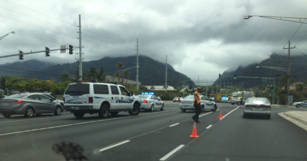 Kaʻahumanu Avenue traffic accident (6.2.16) Photo credit: Susan Miller.