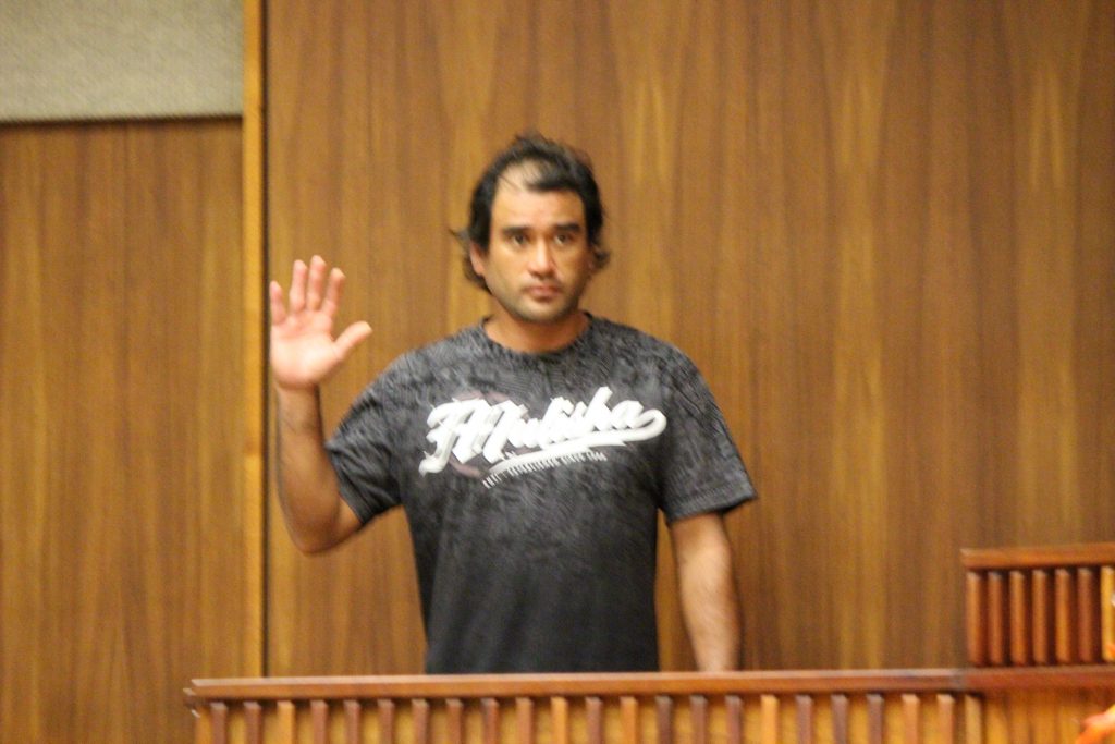 Chad Smith, Hana resident. 6.8.16. Photo by Wendy Osher.