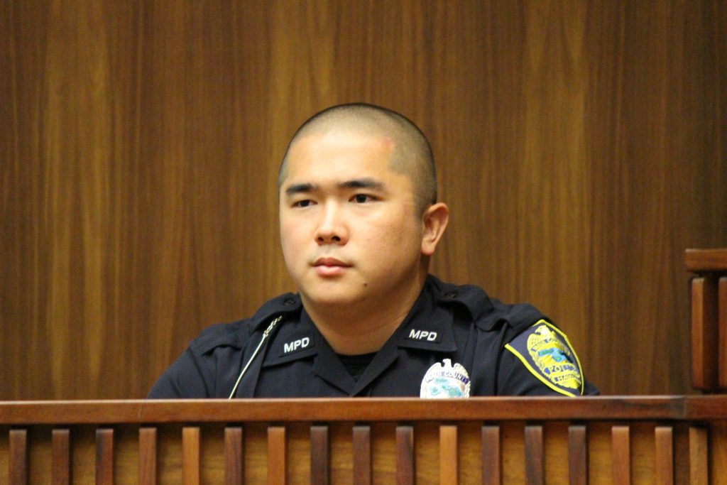 Officer Chase Bell. Photo by Wendy Osher (6.8.16)