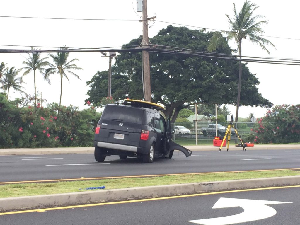 Kaʻahumanu Avenue traffic accident (6.2.16) Photo credit: Naomi S Ellison