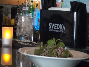 Food and drinks at The Brasserie. Photo by Kiaora Bohlool.
