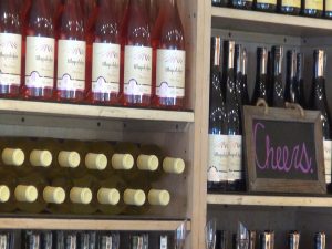 A range of bottles at the MauiWine tasting room. Photo by Kiaora Bohlool.